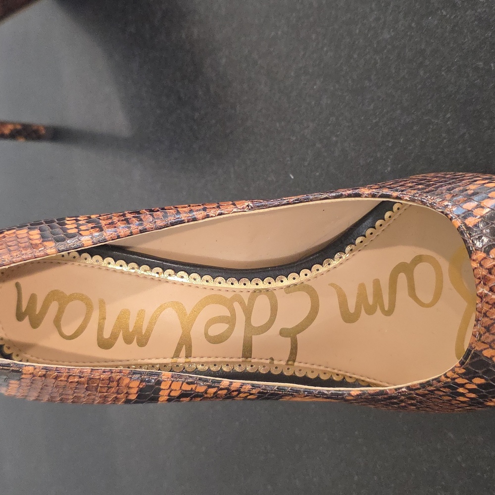 Sam Edelman Brown Snakeskin Patterned Women's Hee… - image 2